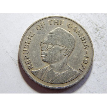 Gambia 50 Bututs 1971 XF č05296 