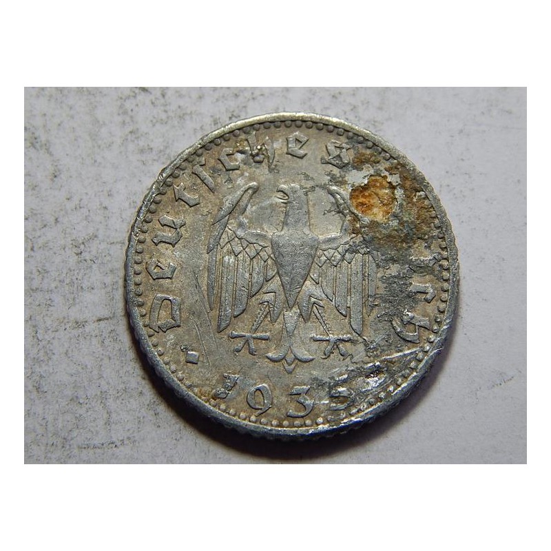 Německo 3. Říše 50 Reichspfenig 1935 J F č05707 Německo 3. Říše 50 Reichspfenig 1935 J F č05707