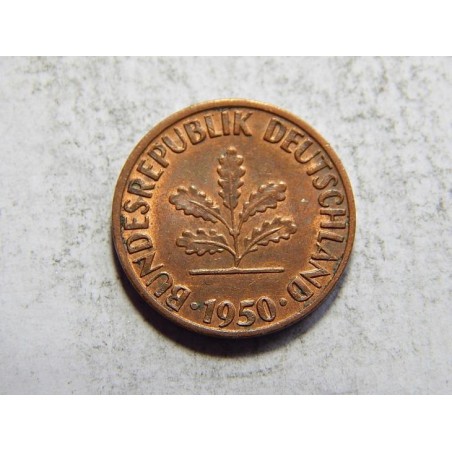 Německo BRD 1 Pfennig 1950 F XF č05768   