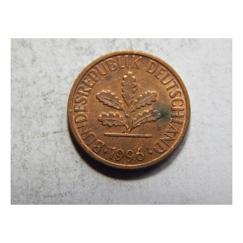 Německo BRD 1 Pfennig 1996 A XF č05715 Německo BRD 1 Pfennig 1996 A XF č05715