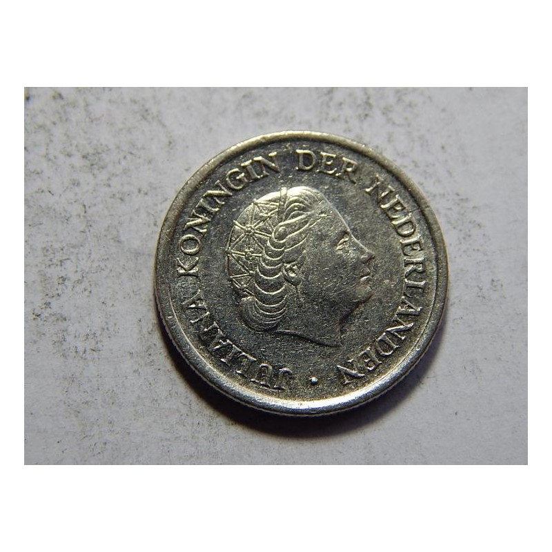 Nizozemí 25 Cents 1980 XF č05649 Nizozemí 25 Cents 1980 XF č05649