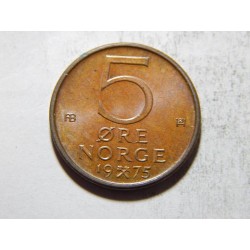 Norsko 5 Øre 1975 UNC č05307