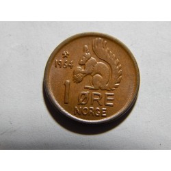 Norsko 1 Øre 1964 XF-UNC č05334 