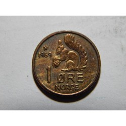 Norsko 1 Øre 1969 XF č05318 