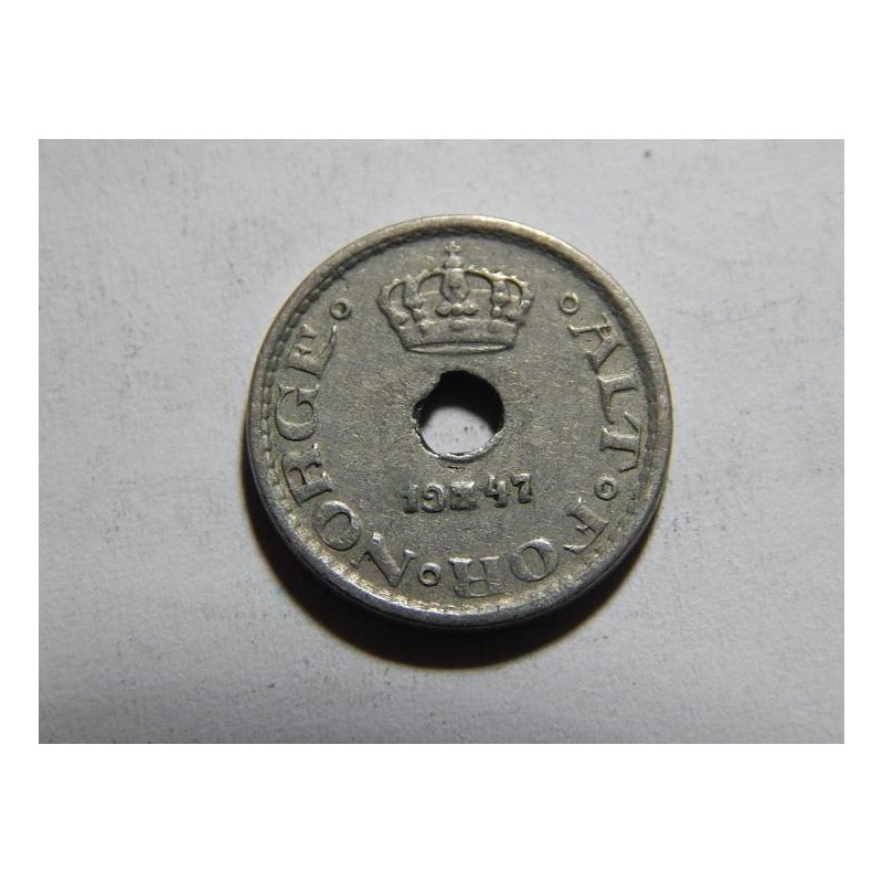 Norsko 10 Øre 1947 XF č05365 Norsko 10 Øre 1947 XF č05365