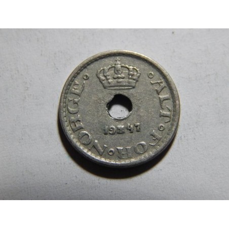Norsko 10 Øre 1947 XF č05365 