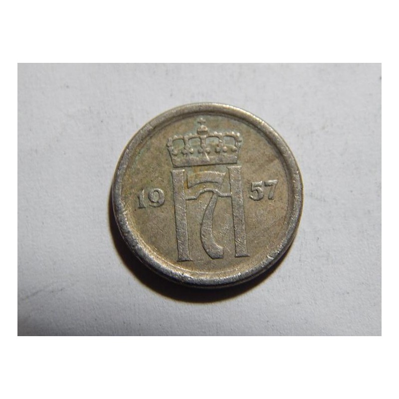 Norsko 10 Øre 1957 XF č05357 Norsko 10 Øre 1957 XF č05357