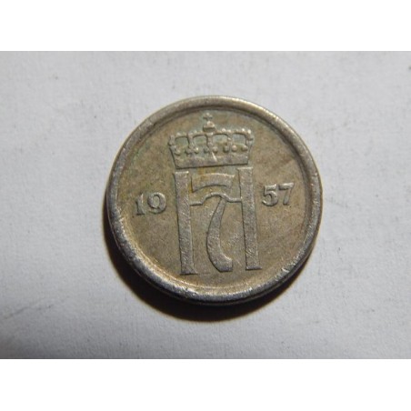 Norsko 10 Øre 1957 XF č05357 