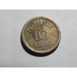 Norsko 10 Øre 1957 XF č05357 