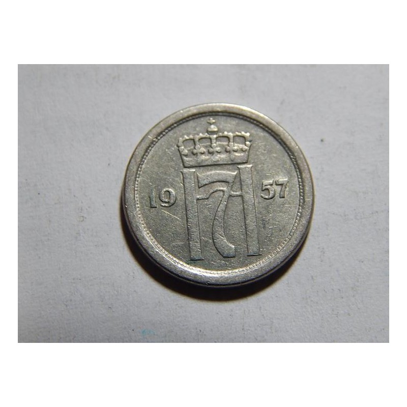 Norsko 10 Øre 1957 XF č05355 Norsko 10 Øre 1957 XF č05355