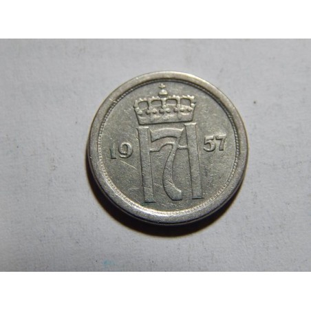 Norsko 10 Øre 1957 XF č05355 