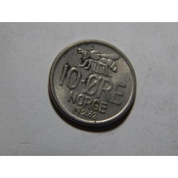 Norsko 10 Øre 1962 XF č05383 