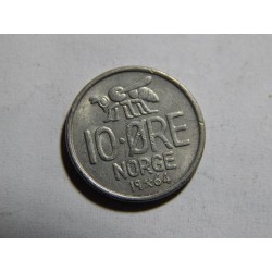 Norsko 10 Øre 1964 XF č05356 