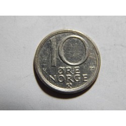 Norsko 10 Øre 1987 XF č05371 