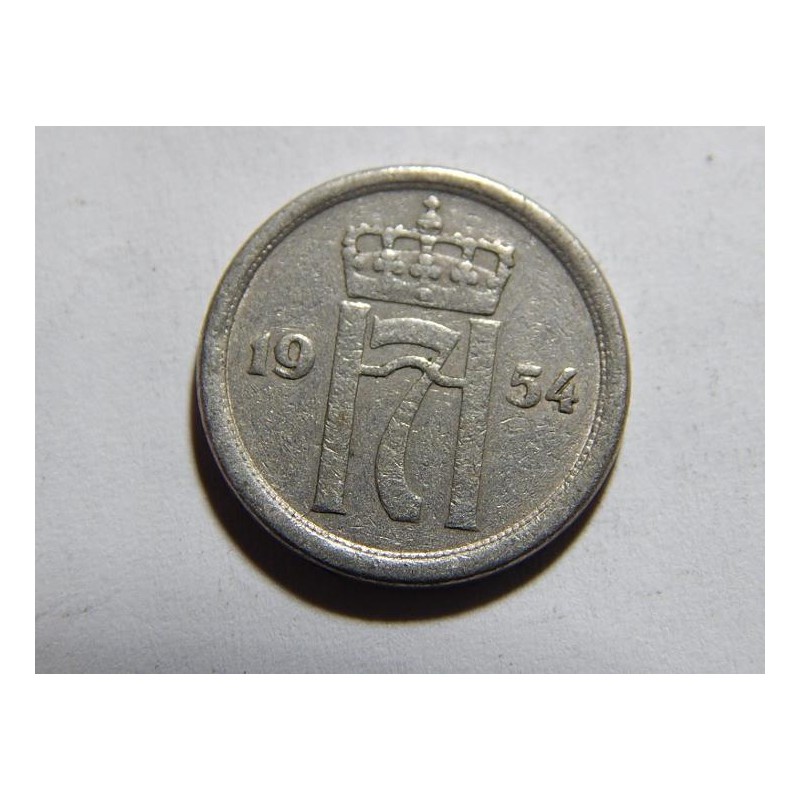 Norsko 25 Øre 1954 XF č05354 Norsko 25 Øre 1954 XF č05354