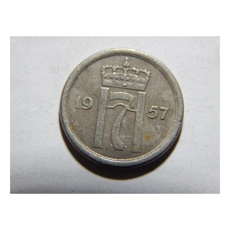 Norsko 25 Øre 1957 XF č05322 Norsko 25 Øre 1957 XF č05322