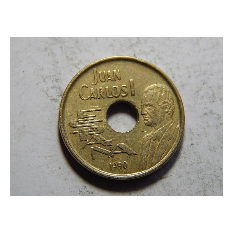 Španělsko 25 Pesetas 1990 XF č05596 Španělsko 25 Pesetas 1990 XF č05596