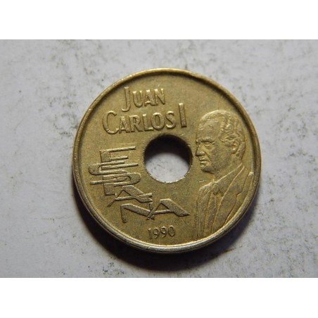 Španělsko 25 Pesetas 1990 XF č05596 