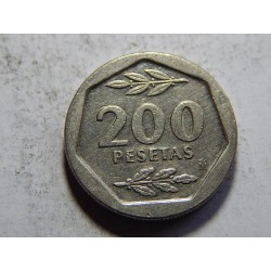 Španělsko 200 Pesetas 1987 XF č05661 