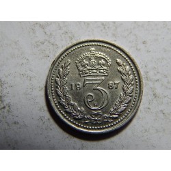 Anglie 3 Pence 1987 H Museum token XF ř05903 