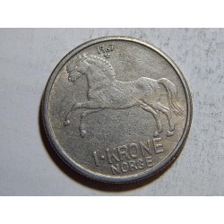 Norsko 1 Krone 1967 VF-XF č38070 