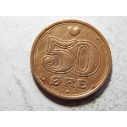 Dánsko 50 Øre 1990 LG JP VF č05937 