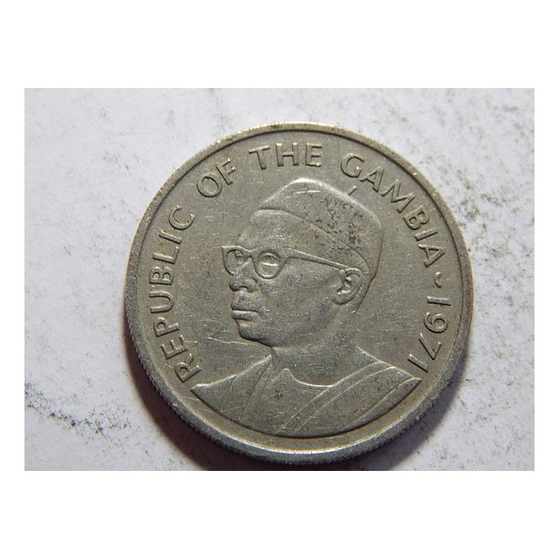 Gambie 25 Bututs 1971 XF č05918 Gambie 25 Bututs 1971 XF č05918