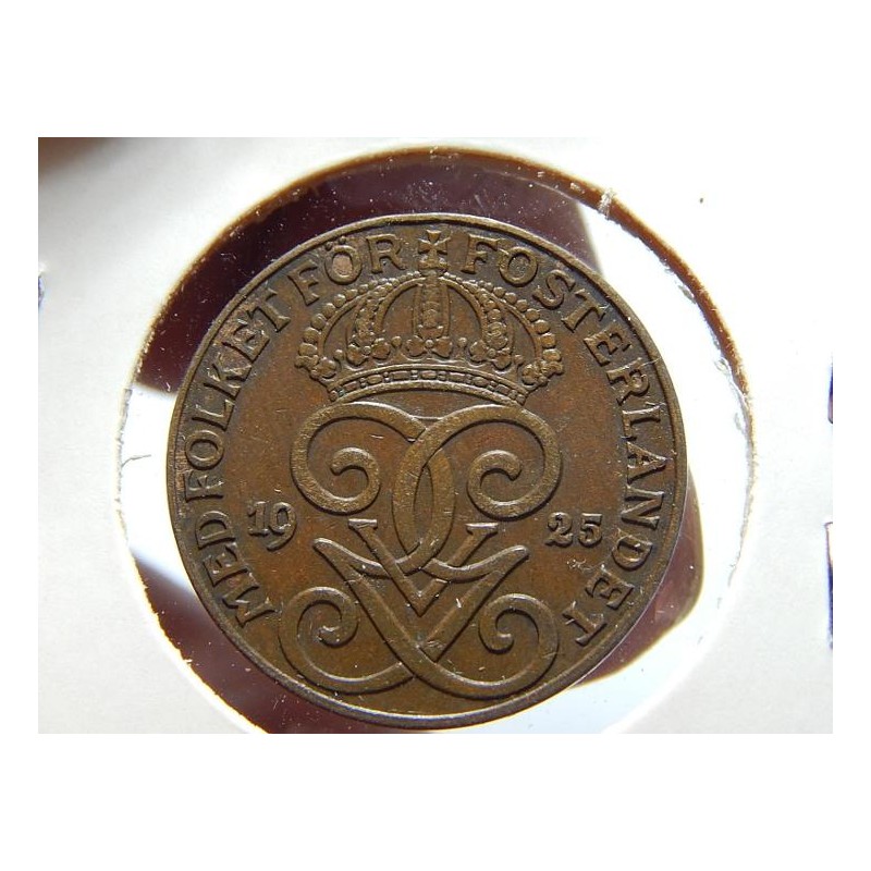 Sweden 2 Öre 1925 XF-UNC č00576