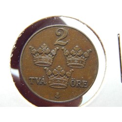 Sweden 2 Öre 1925 XF-UNC č00576