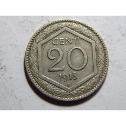 Itálie 20 Centesimi 1918 XF č05887 