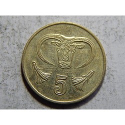 Kypr 5 Cents 1992 XF č05837 