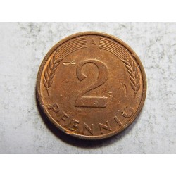 Německo BRD 2 Pfennig 1996 A F-VF č05716 