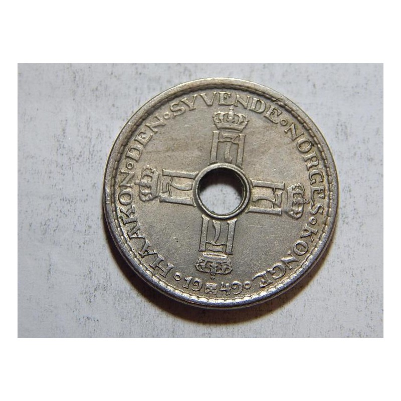 Norsko 1 Krone 1949 XF-UNC č38069 Norsko 1 Krone 1949 XF-UNC č38069