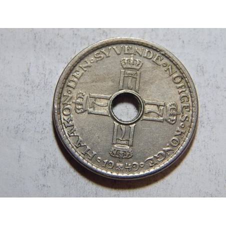 Norsko 1 Krone 1949 XF-UNC č38069 