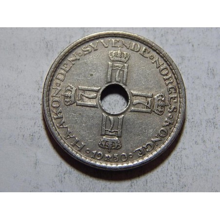 Norsko 1 Krone 1950 XF č38087 