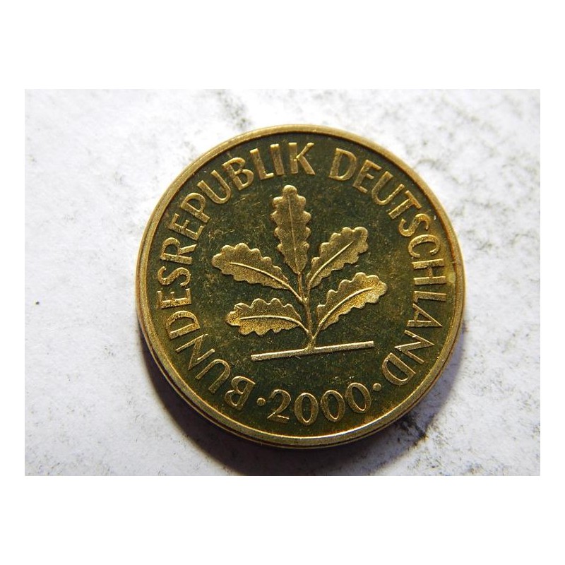 Německo BRD 5 Pfennig 2000 A XF-UNC č05945 ( Německo BRD 5 Pfennig 2000 A XF-UNC č05945 (