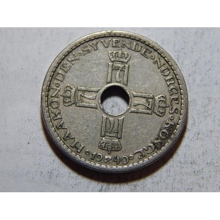 Norsko 1 Krone 1940 XF č38089 