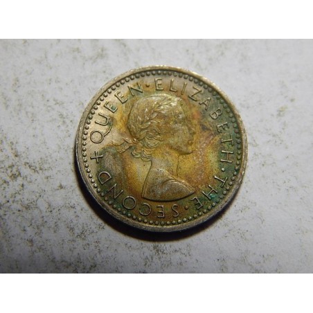 New Zealand 3 Pence 1958 XF č05915 