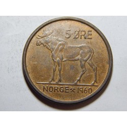 Norsko 5 Øre 1960 XF č37934