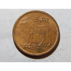 Norsko 5 Øre 1965 XF č38033 