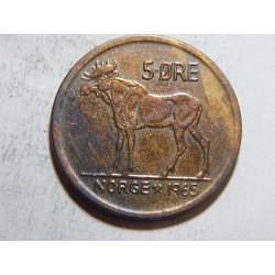 Norsko 5 Øre 1965 XF č38074 