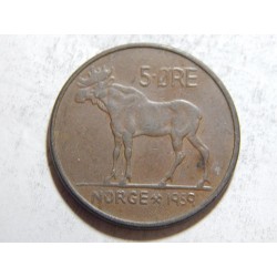 Norsko 5 Øre 1959 XF č38078 