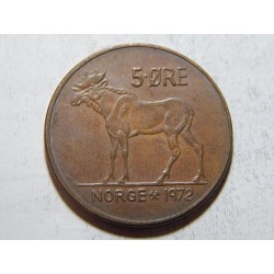 Norsko 5 Øre 1972 XF č38021 