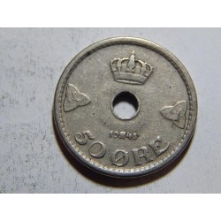 Norsko 50 Øre 1945 XF č37970 