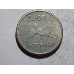 Norsko 50 Øre 1969 XF č38094 
