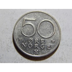 Norsko 50 Øre 1976 XF č37998 