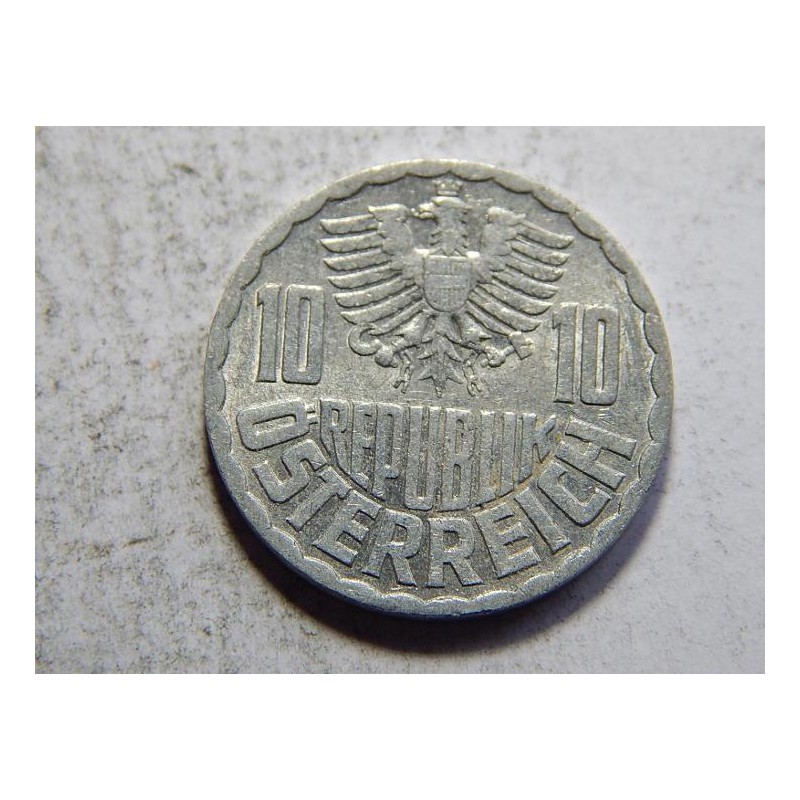 Rakousko 10 Groschen 1972 XF č05835 Rakousko 10 Groschen 1972 XF č05835