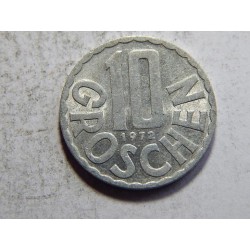 Rakousko 10 Groschen 1972 XF č05835 