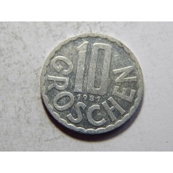 Rakousko 10 Groschen 1981 XF č05675 