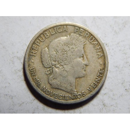 Peru 10 Centavos 1920 XF č05895